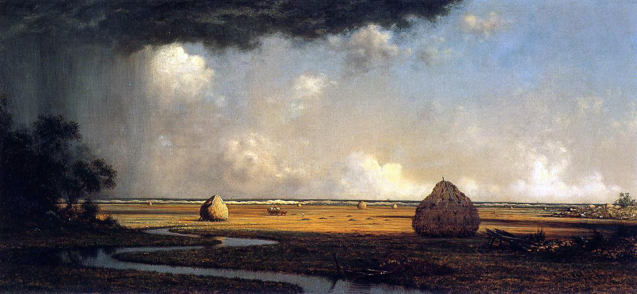 Martin Johnson Heade Marshfield Meadows, Massachusetts - Canvas Print