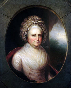 Rembrandt Peale Martha Washington - Canvas Print