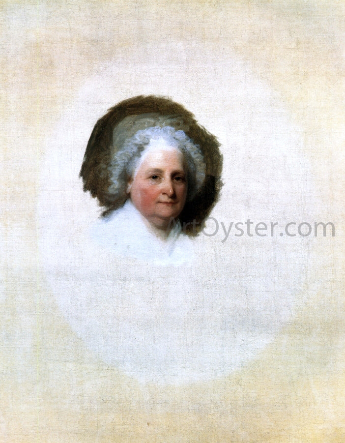 Gilbert Stuart Martha Washington (The Athenaeum Portrait) - Canvas Print