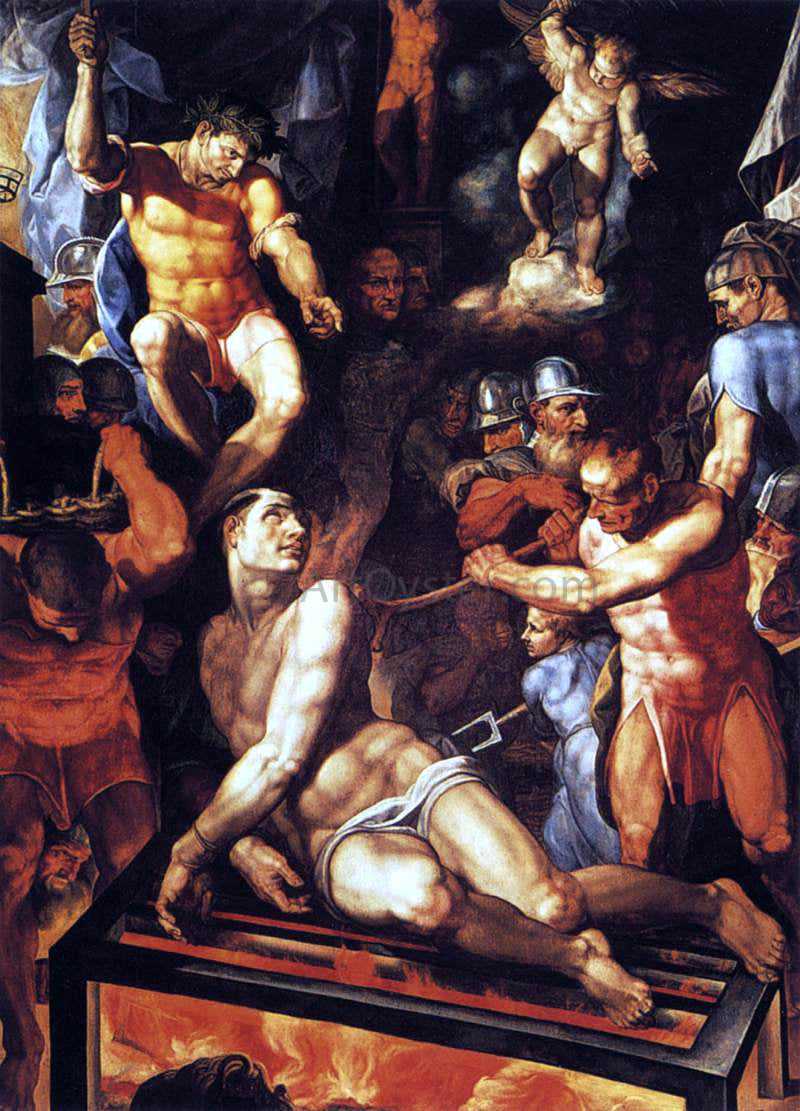 Pellegrino Tibaldi Martyrdom of St Lawrence - Canvas Print