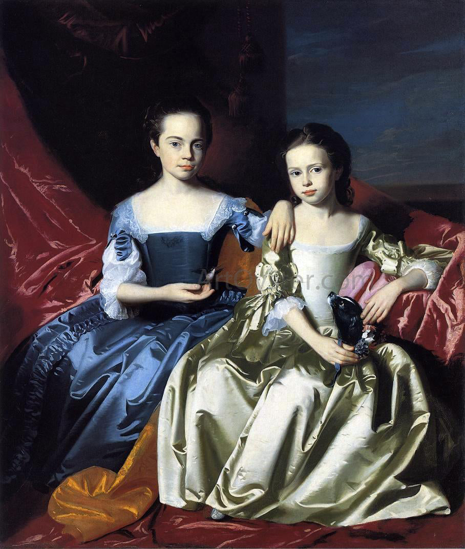 John Singleton Copley Mary and Elizabeth Royall - Canvas Print