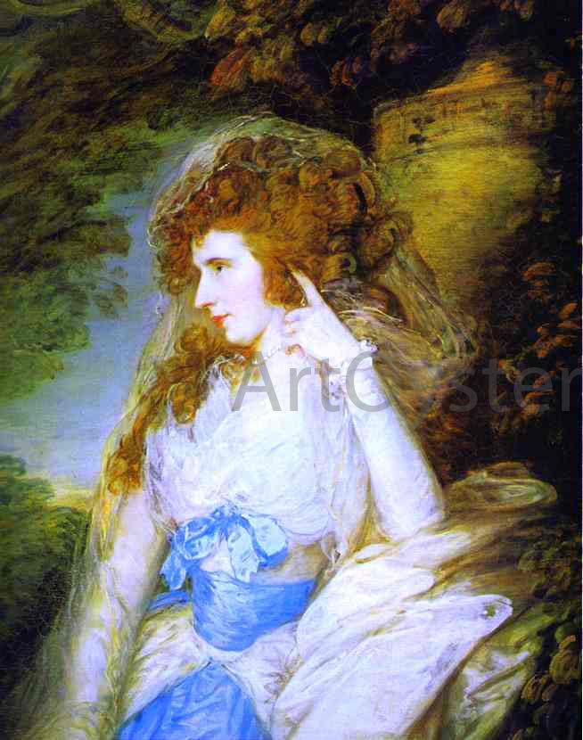 Thomas Gainsborough Mary, Lady Bate-Dudley - Canvas Print