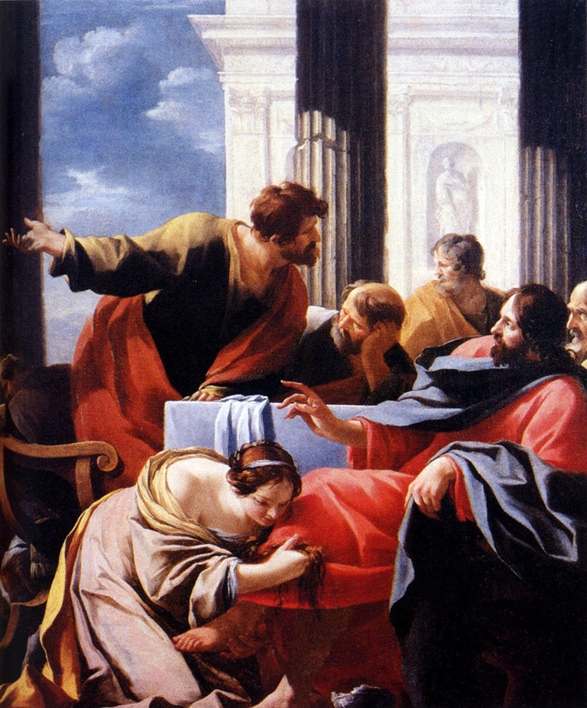 Simon Vouet Mary Magdalen In The House Of Simon - Canvas Print