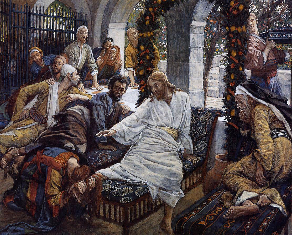 James Tissot Mary Magdalene's Box of Very Precious Ointment - Canvas Print