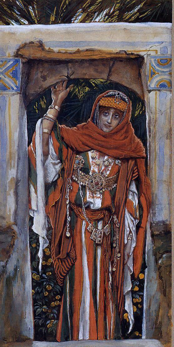 James Tissot Mary Magdelane Before Her Conversion - Canvas Print