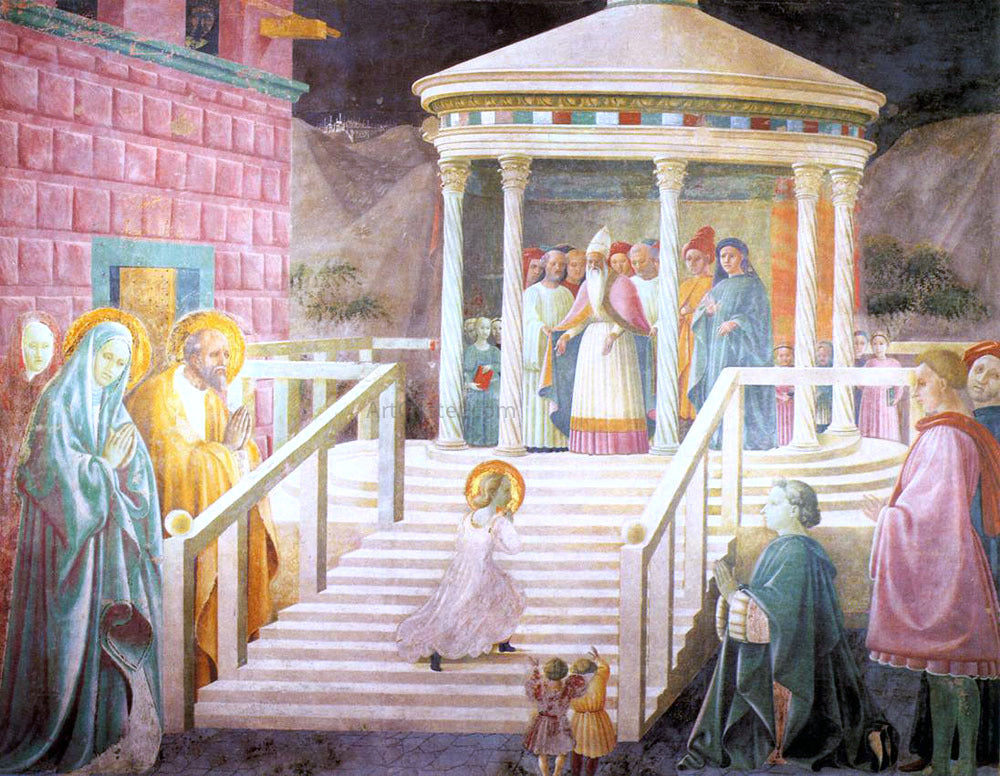 Paolo Uccello Mary's Presentation in the Temple - Canvas Print