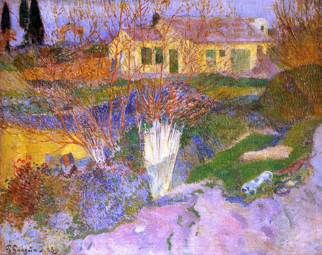 Paul Gauguin Mas, near Arles - Canvas Print