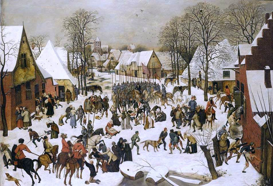 The Younger Pieter Brueghel A Massacre of the Innocents - Canvas Print