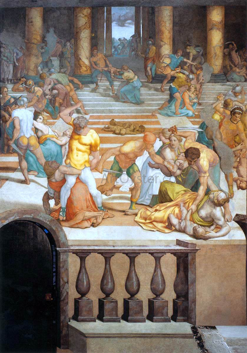 Daniele Da volterra Massacre of the Innocents - Canvas Print