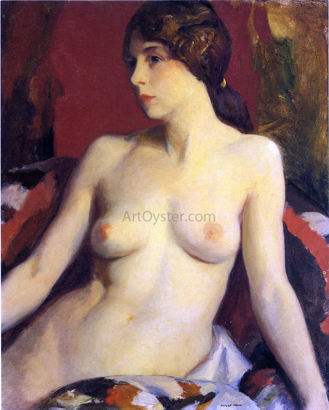 Robert Henri Mata Moana - Canvas Print