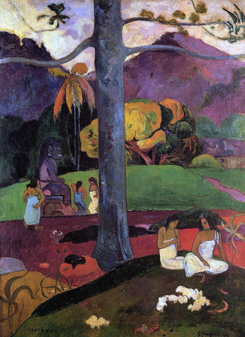 Paul Gauguin Mata Mua - Canvas Print