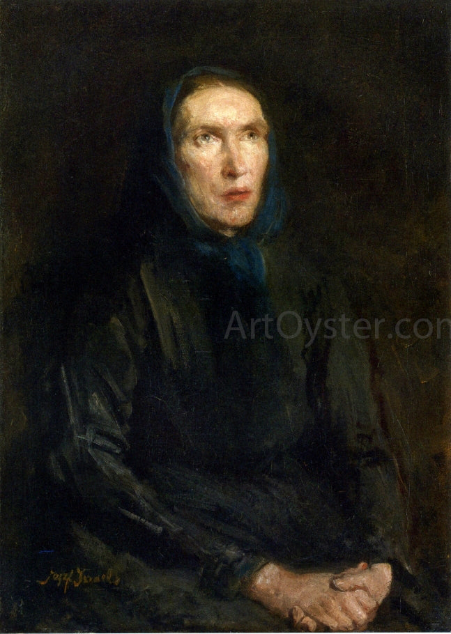 Jozef Israels Mater Dolorosa - Canvas Print