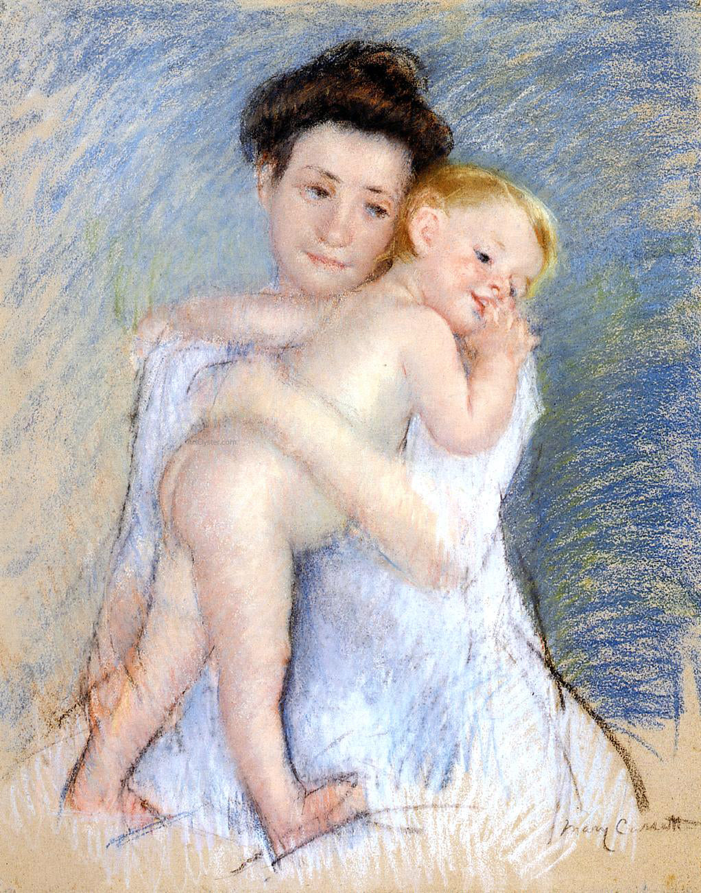 Mary Cassatt Maternal Tenderness - Canvas Print