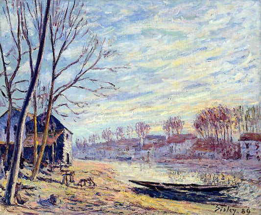 Alfred Sisley Matrat Cottages - Canvas Print
