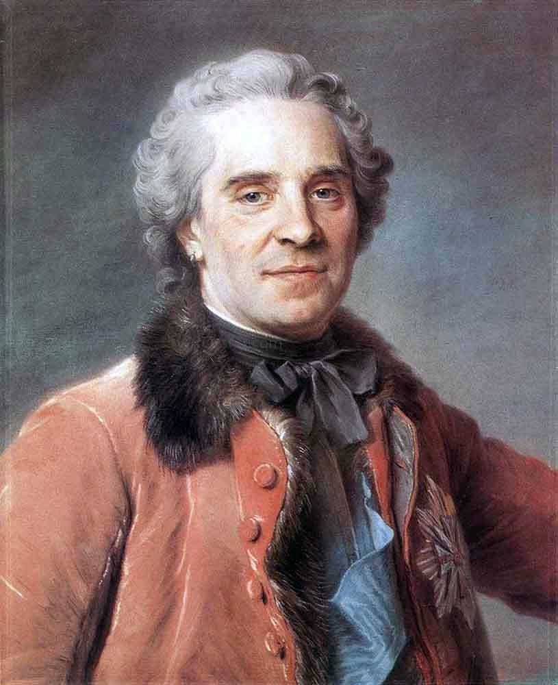 Maurice Quentin De La Tour Maurice, Comte de Saxe, Marshal of France - Canvas Print