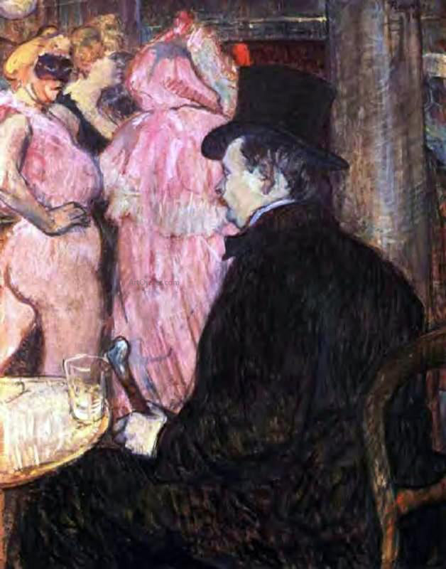 Henri De Toulouse-Lautrec Maxime de Thomas at the Opera Ball - Canvas Print