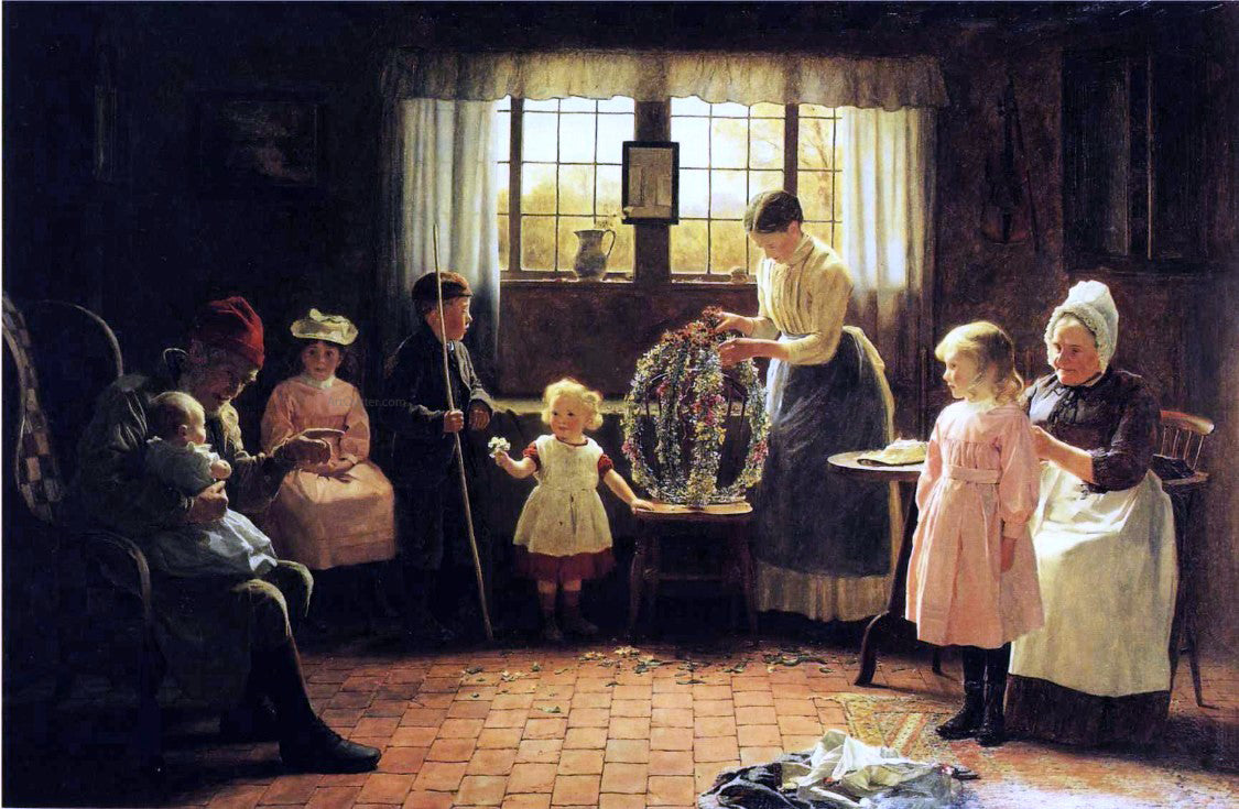 James Hayllar RBA May Day - Canvas Print