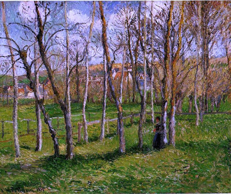 Camille Pissarro Meadow at Bazincourt - Canvas Print