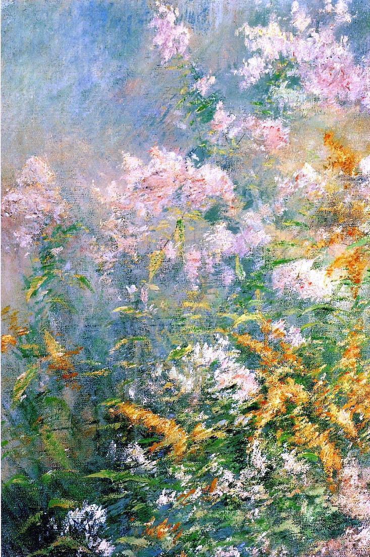 John Twachtman Meadow Flowers (also known as Golden Rod and Wild Asters) - Canvas Print