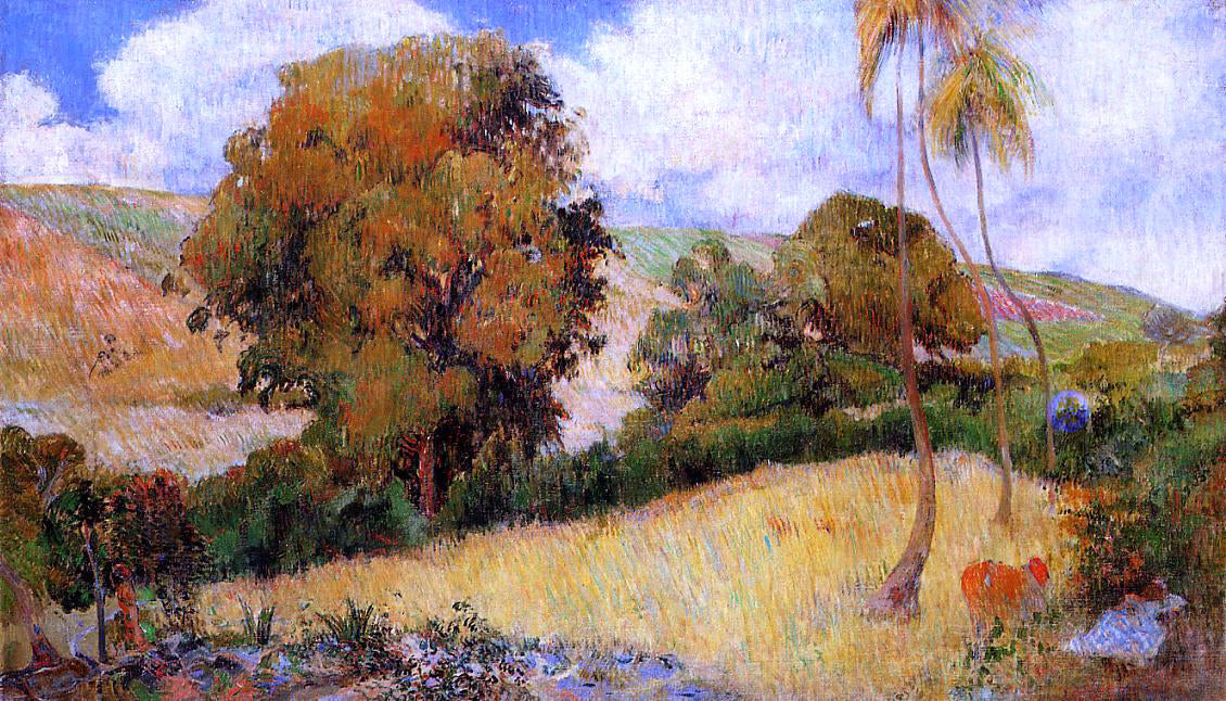Paul Gauguin Meadow in Martinique - Canvas Print