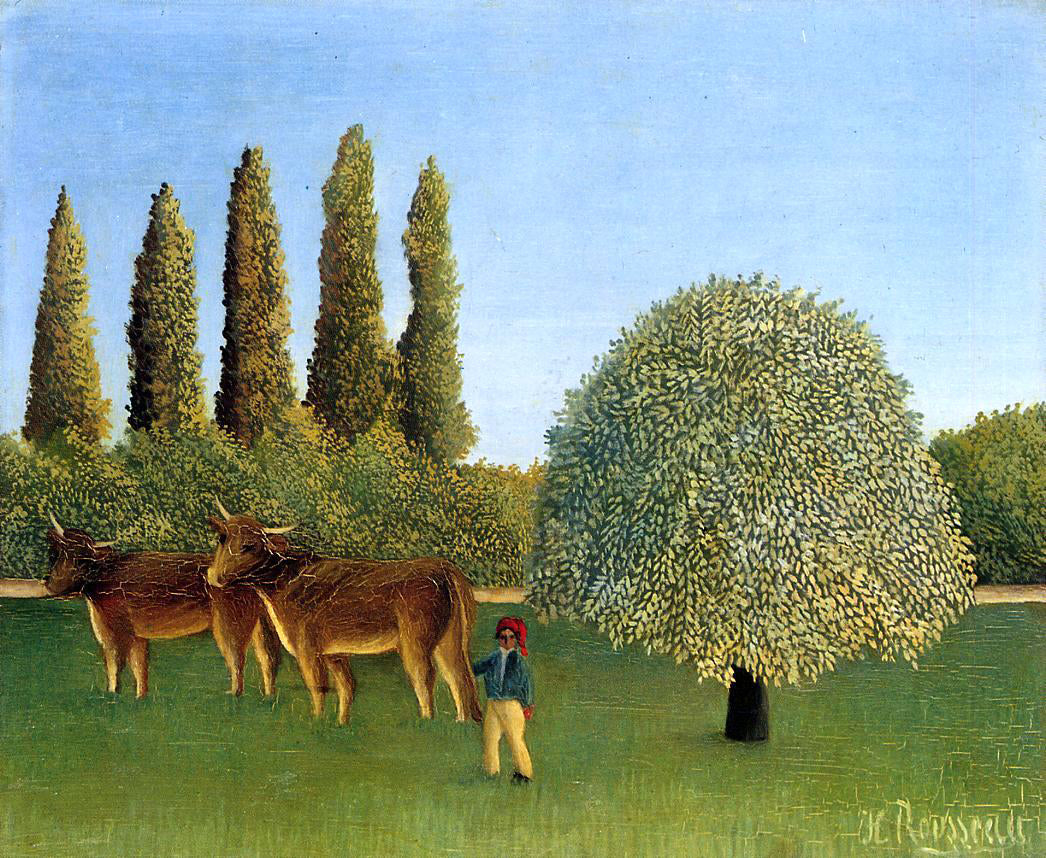 Henri Rousseau Meadowland - Canvas Print