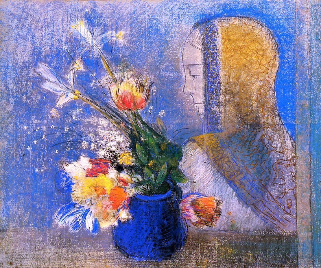 Odilon Redon Meditation - Canvas Print