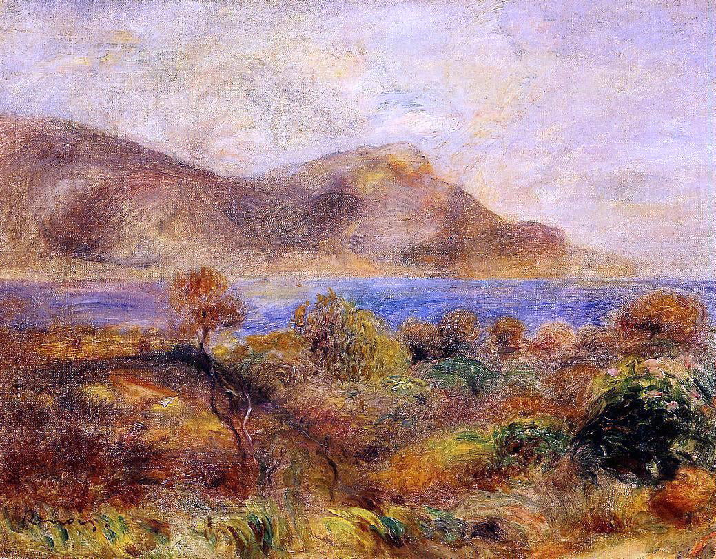 Pierre Auguste Renoir Mediteranean Landscape - Canvas Print