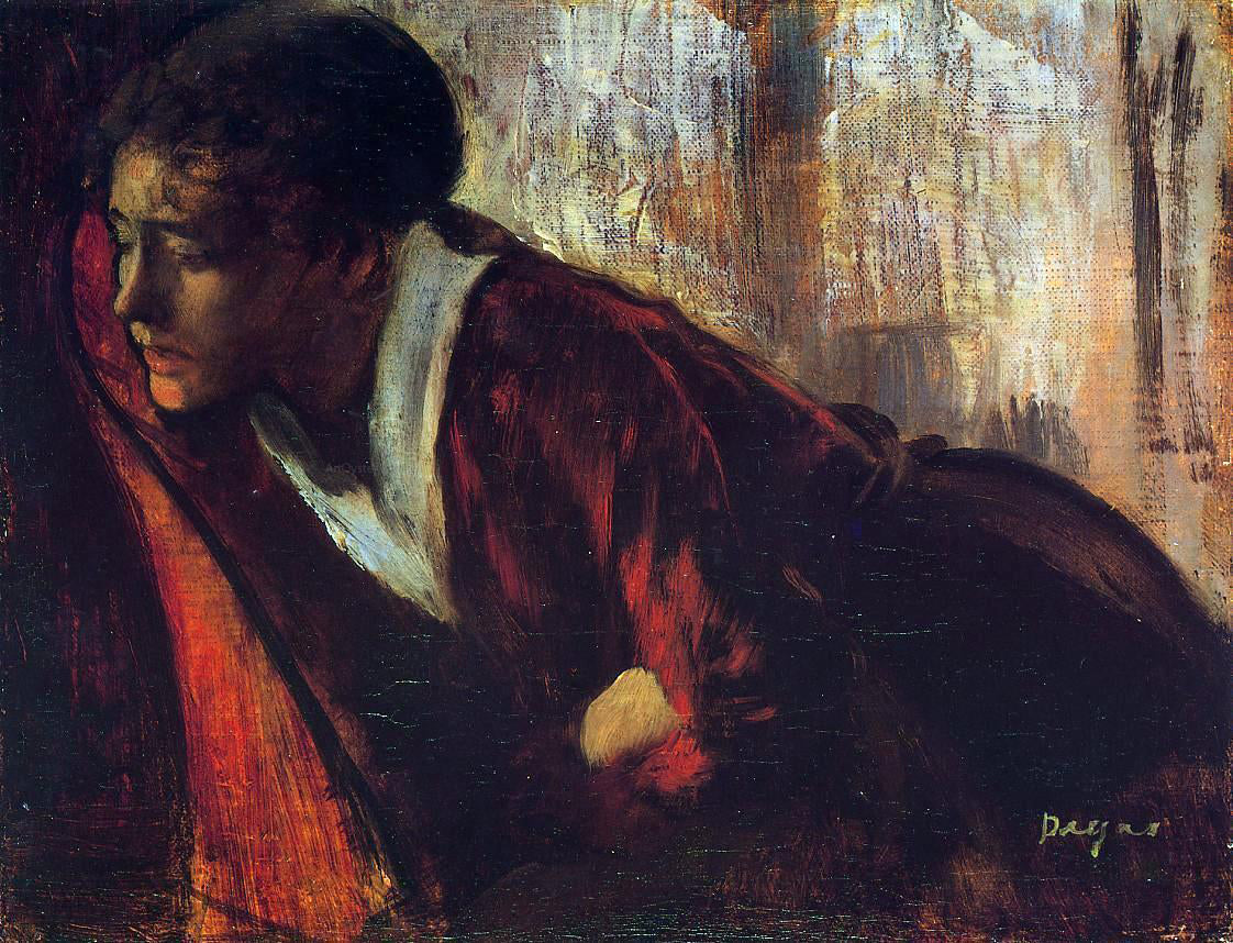 Edgar Degas Melancholy - Canvas Print