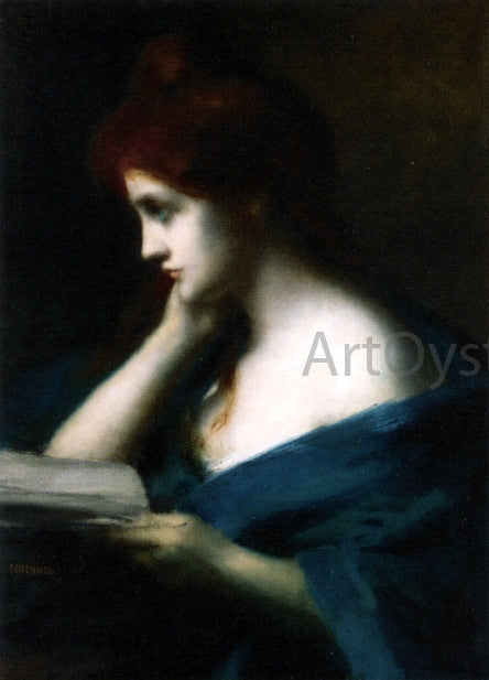 Jean-Jacques Henner Melancholy - Canvas Print