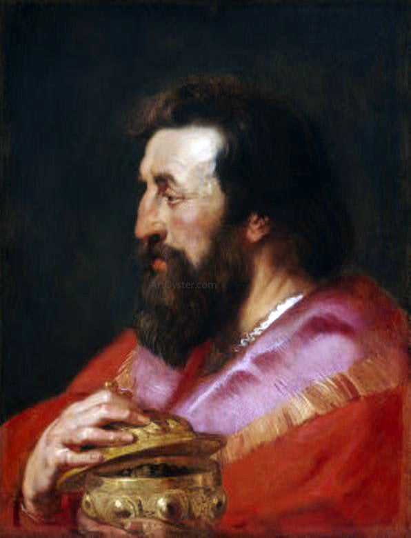 Peter Paul Rubens Melchior, The Assyrian King - Canvas Print