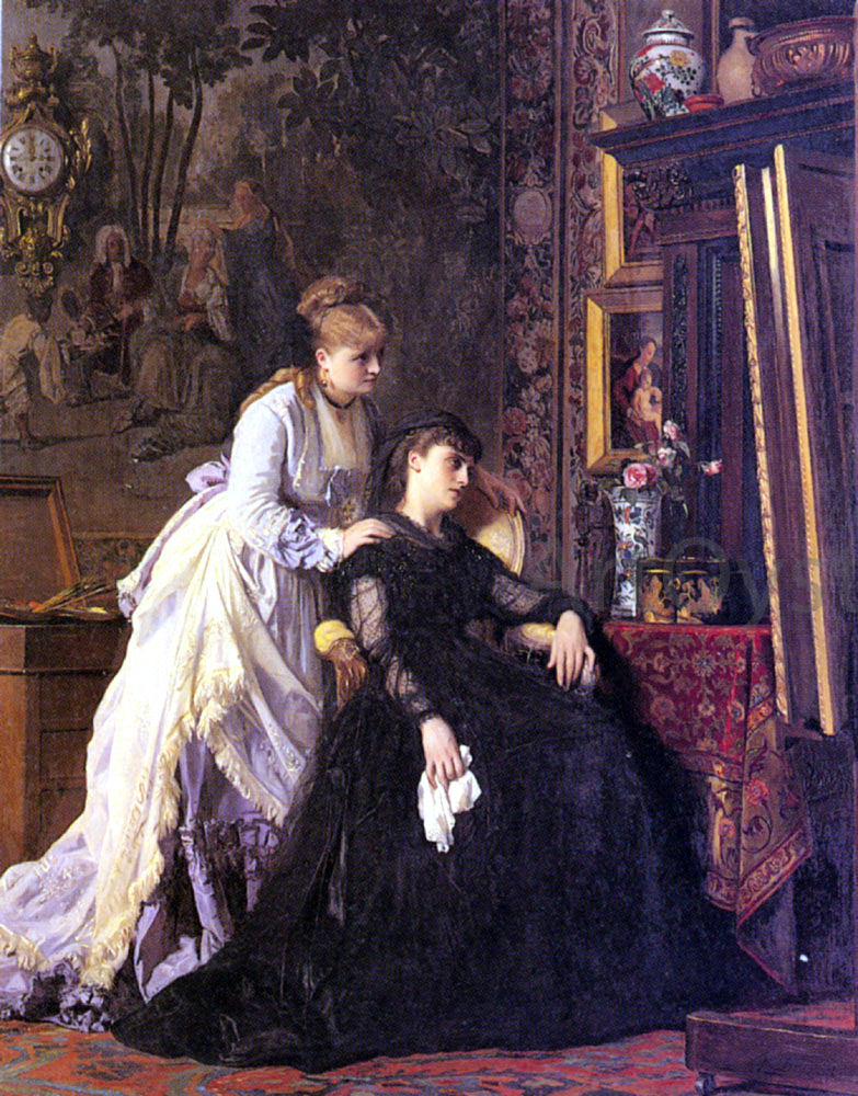Charles Baugniet Memories - Canvas Print