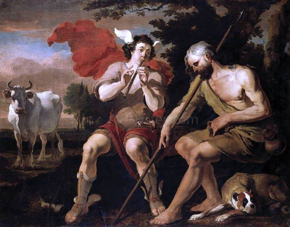 Abraham Danielsz Hondius Mercury and Argos - Canvas Print