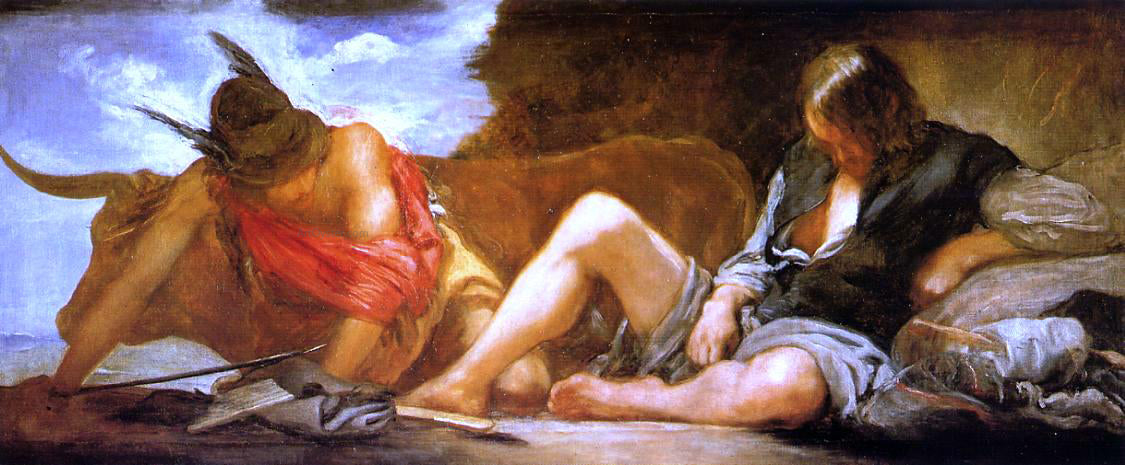 Diego Velazquez Mercury and Argus - Canvas Print