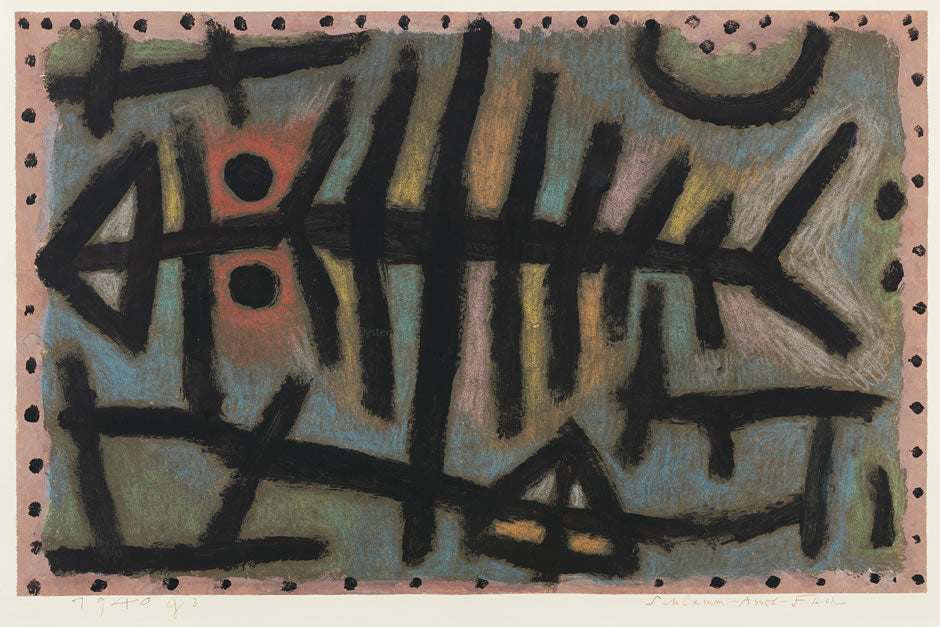 Paul Klee Mess of Fish - Canvas Print