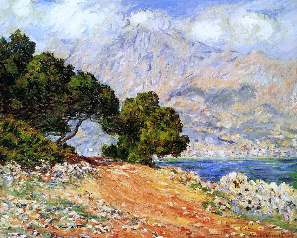 Claude Oscar Monet Meton Seen from Cap Martin - Canvas Print