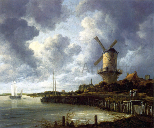 Jacob Van Ruisdael Mill at Wijk near Duursteede - Canvas Print