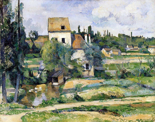 Paul Cezanne A Mill on the Couleuvre at Pontoise - Canvas Print