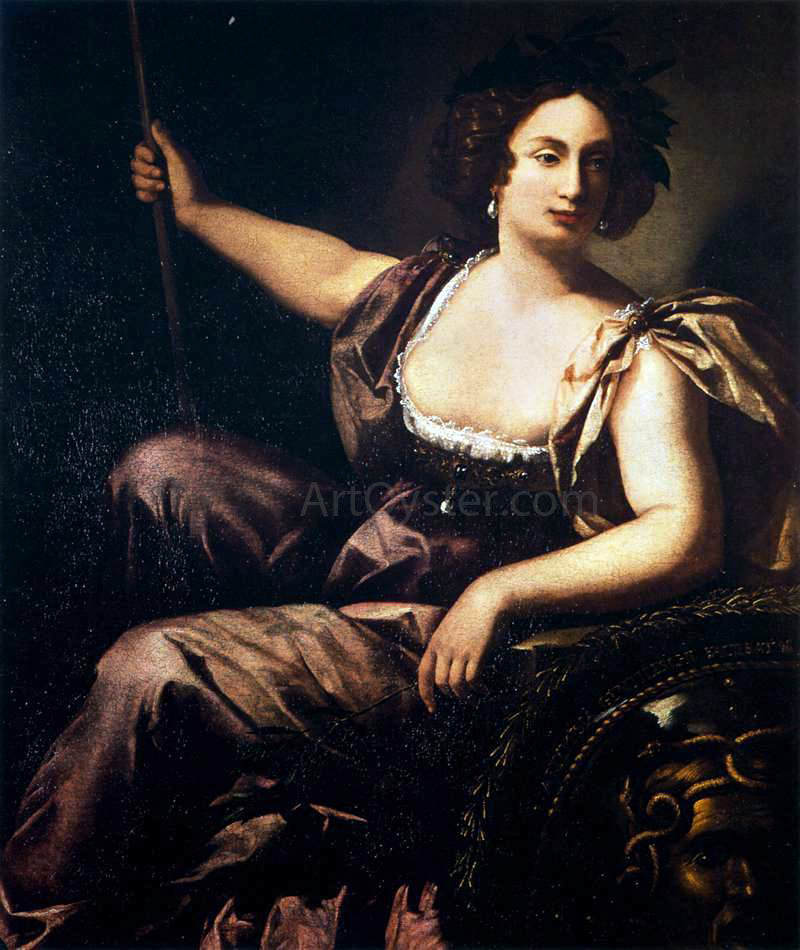 Artemisia Gentileschi Minerva - Canvas Print