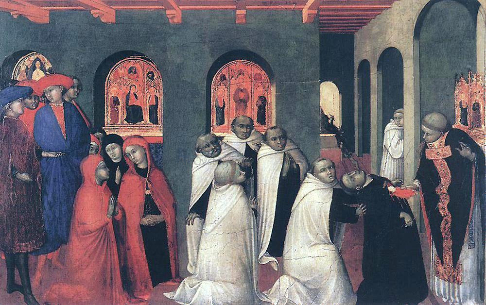 Sassetta Miracle of the Eucharisty - Canvas Print