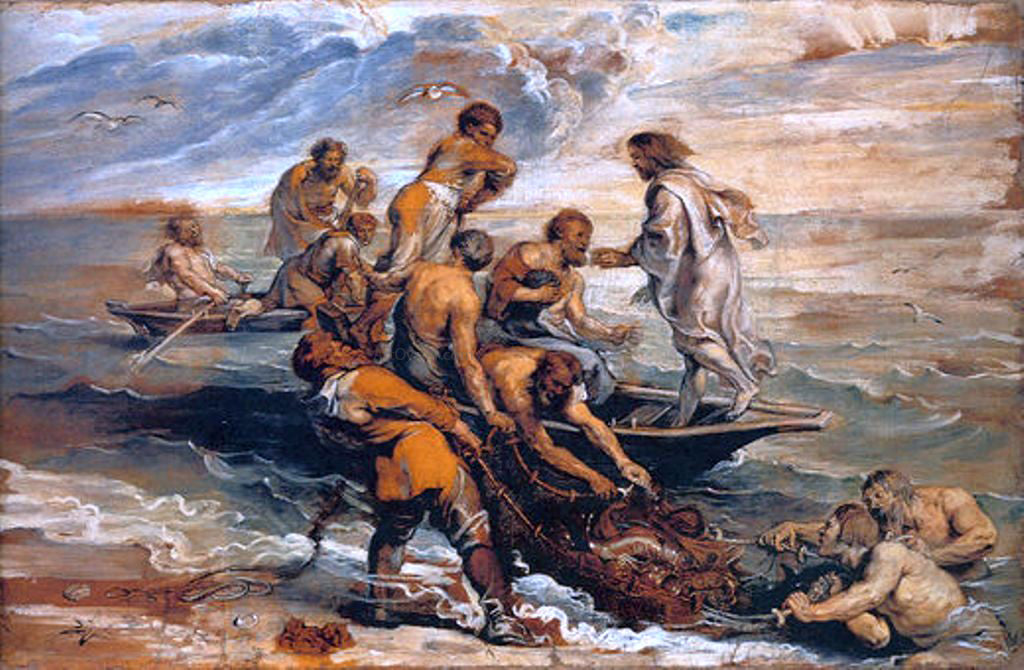 Peter Paul Rubens Miraculous Fishing - Canvas Print