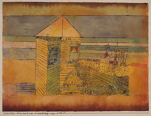 Paul Klee Miraculous Landing - Canvas Print