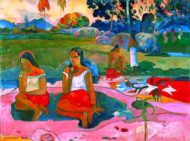 Paul Gauguin Miraculous Source - Canvas Print