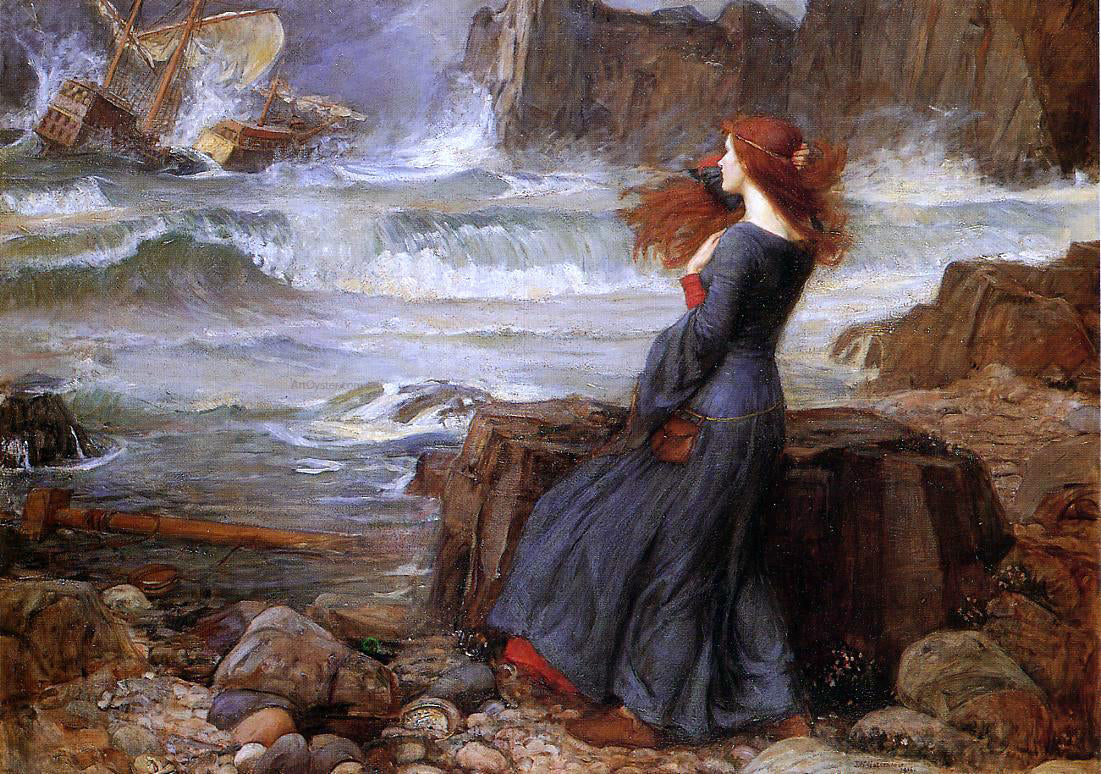 John William Waterhouse Miranda - the Tempest - Canvas Print