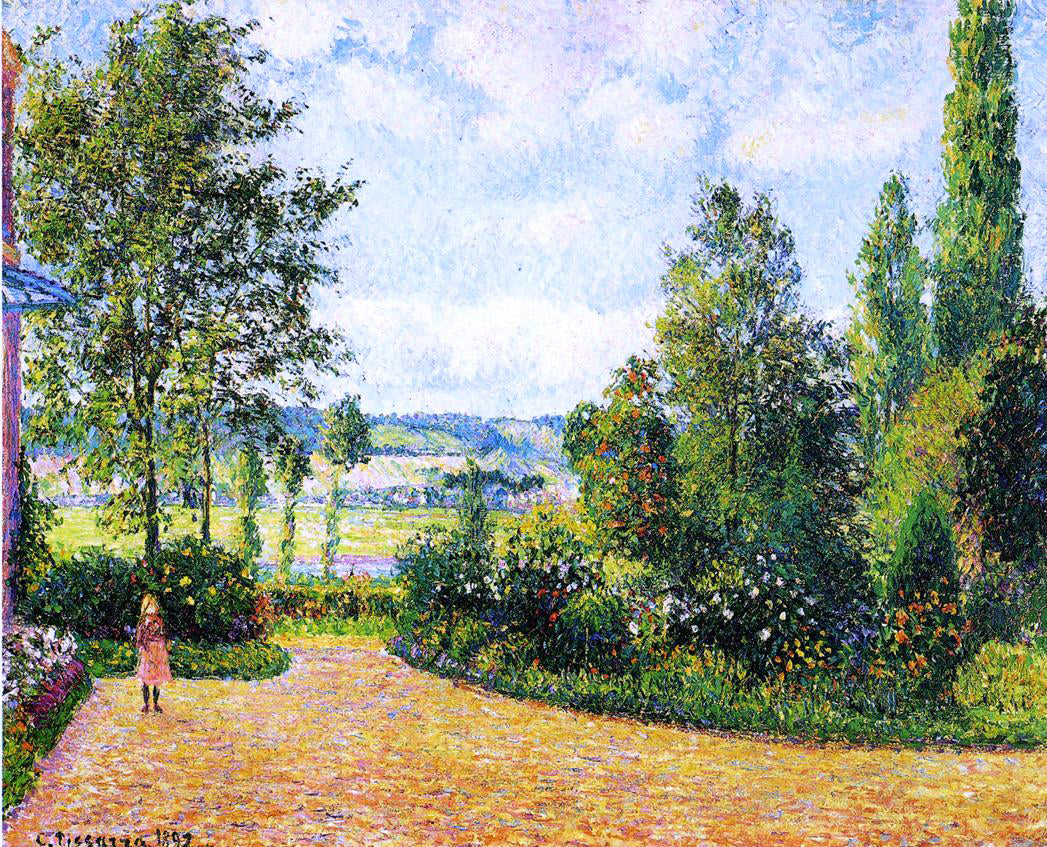 Camille Pissarro Mirbeau's Garden, the Terrace - Canvas Print