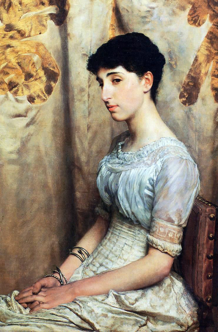 Sir Lawrence Alma-Tadema Miss Alice Lewis - Canvas Print