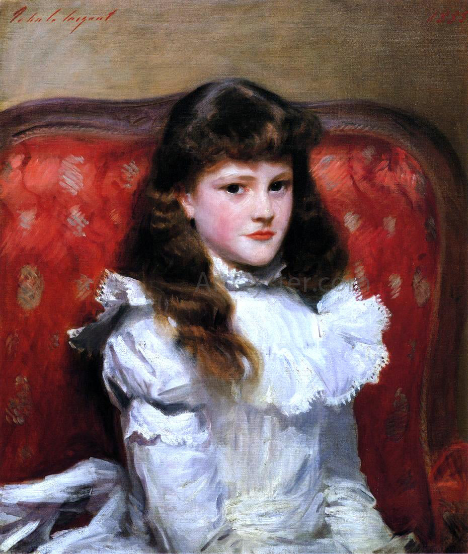 John Singer Sargent Miss Cara Burch - Canvas Print