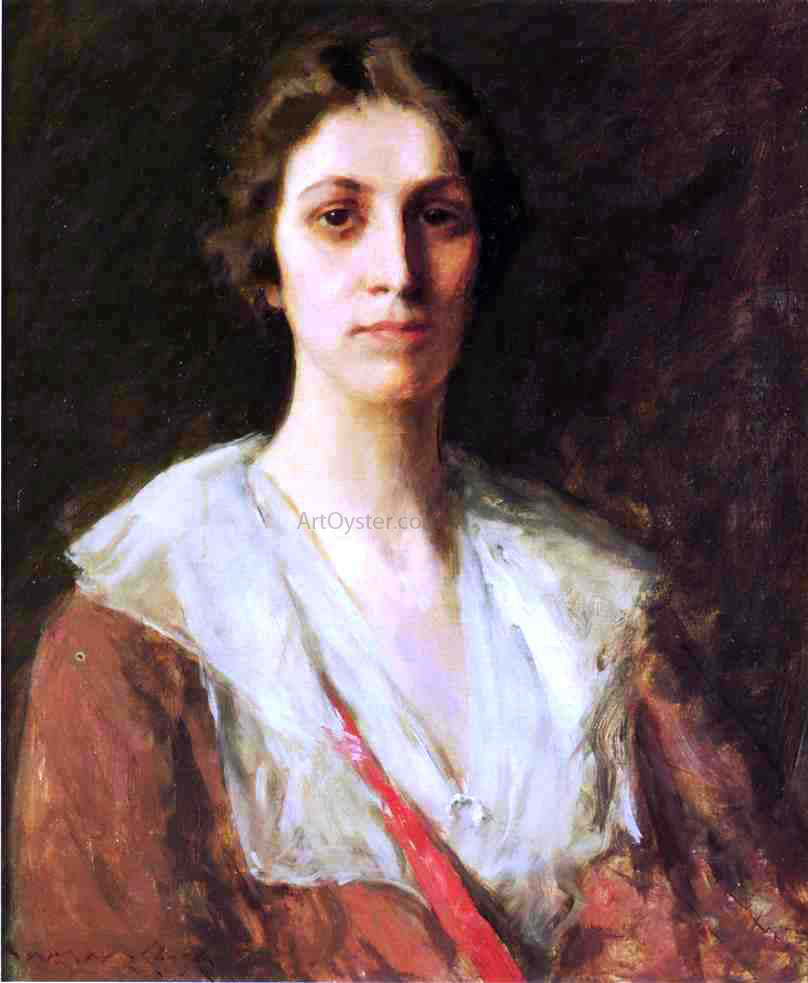 William Merritt Chase Miss Mary Margaret Sweeny - Canvas Print