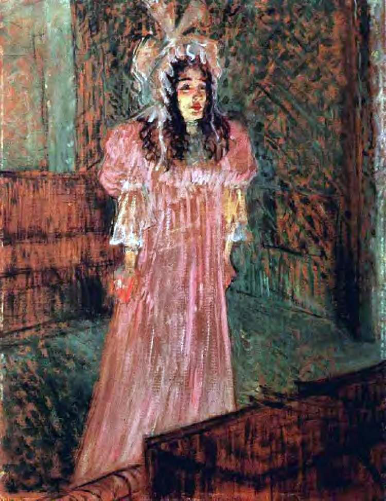 Henri De Toulouse-Lautrec Miss May Belfort - Canvas Print