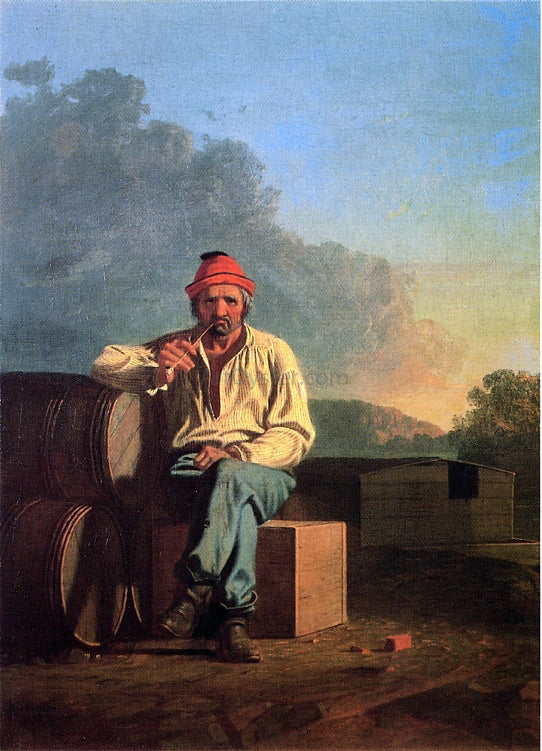 George Caleb Bingham Mississippi Boatman - Canvas Print