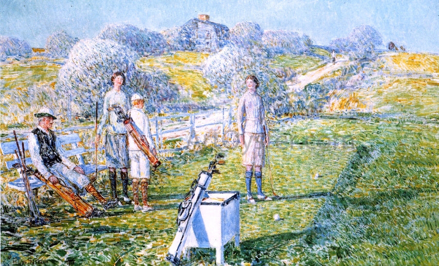 Frederick Childe Hassam Mixed Foursome - Canvas Print